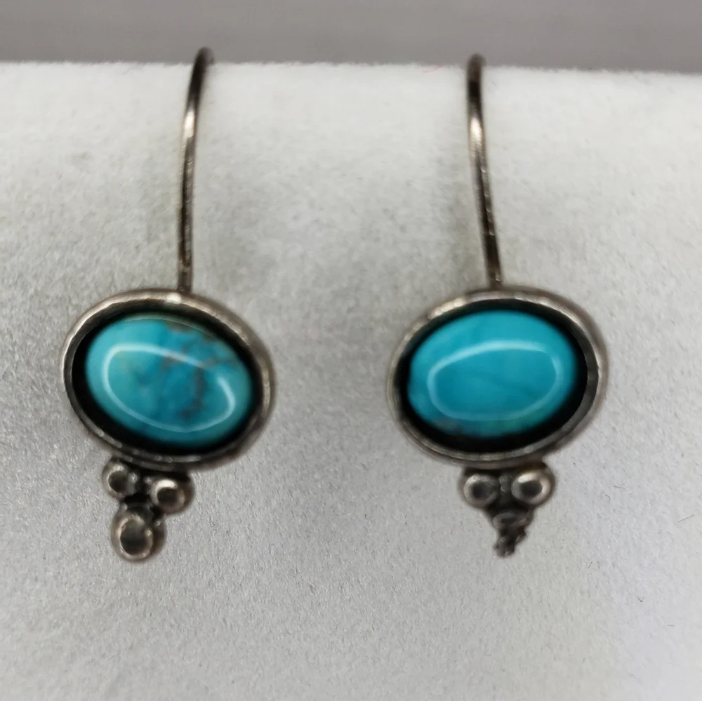 Turquoise Earrings - Picture 2 of 3